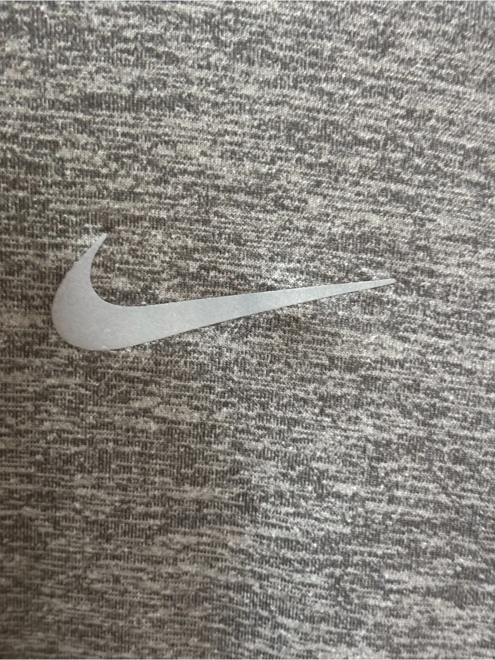 Nike Women’s Dri-FIT Running Crew Top Long Sleeve Tee Heather Gray Size M